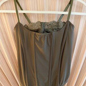 Olive Lace bustier corset